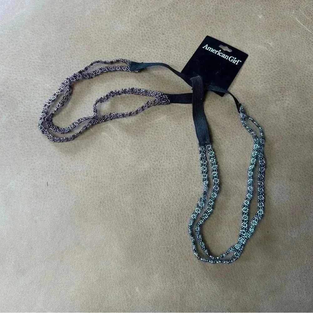 American Girl Beaded Headbands Set Of Two New Never Used Stretchy For Humans